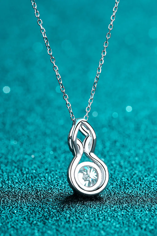 Platonic 1 ct Infinity Spark Silver Moissanite Pendant