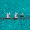 Platonic 1 - 4 ct Emerald Whisper Moissanite Stud Earrings