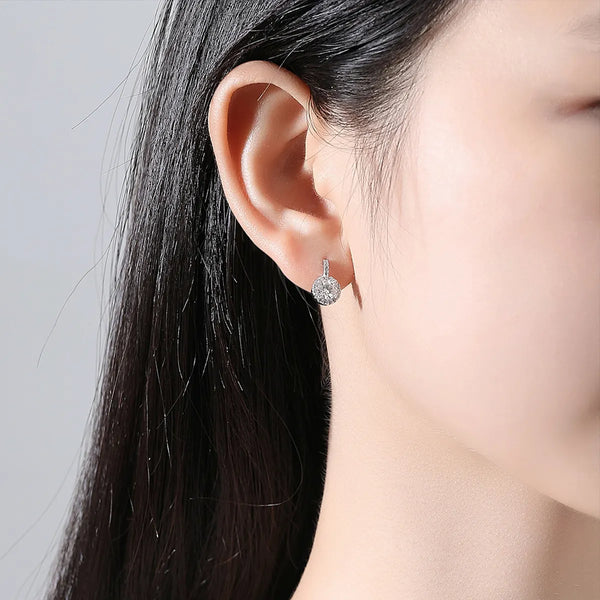 Platonic 1 ct Round Sparke & Shine Moissanite Drops
