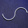 Platonic 4 mm Femme Bling 925 Sterling Silver Tennis Moissanite Bracelet