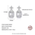 Platonic 1.2 ct Classic Emerald Moissanite Stud Earrings