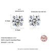 Platonic 2-4 ct Round Moissanite Studs