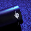 Platonic 1 ct Designer Charm 925 Sterling Silver Moissanite Bracelet