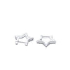 Platonic 0.36 ct Star Moissanite Hoop Earrings D/VVS1