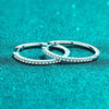 Platonic Round Moissanite Hoop Earrings D/VVS1