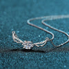 Platonic 0.5 ct Celestial Wings Moissanite Pendant with Free Chain