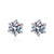 Platonic 0.6 - 4 ct Sparklit Sparks Round Moissanite Stud Earrings