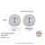 Platonic 1 ct Round Glamour Moissanite Stud Earrings