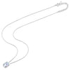Platonic 1.2 ct SparkleOval Charm Moissanite Necklace in Sterling Silver; D VVS1