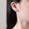 Platonic 1 ct Elegant Moissanite Drop Earrings