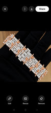 AUREVIAN Fully Bustdown Moissanite Automatic Luxury Watch β Rose Gold