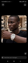AUREVIAN Luxury Iced-Out Moissanite Automatic Watch – VVS1 D Color