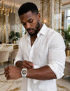 Aurevian Luxury Iced-Out Moissanite Watch β Premium Hip Hop Timepiece