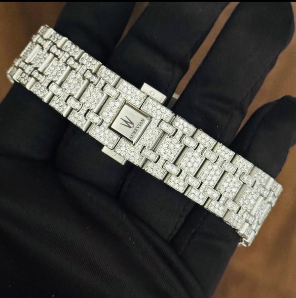 Aurevian Luxury Iced-Out Moissanite Watch β Premium Hip Hop Timepiece