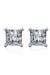 Platonic Luminous Grace Princess Cut Moissanite Solitaire Earrings