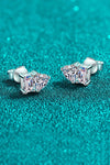 Platonic Primrose Moissanite Solitaire Earrings