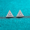 Platonic 0.5 ct Single Piece Trisparkle Radiance Moissanite Stud Earrings for Men; GRA Certified; D VVS1