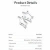 Platonic 0.36 ct Star Moissanite Hoop Earrings D/VVS1