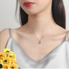 Platonic Round Radiant Moissanite Stud Pendant and Earrings for Women & Girls