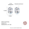 Platonic 1 ct Dazzling Dewdrops Silver Moissanite Studs; GRA Certified