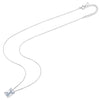 Platonic 1 ct RadiantEdge Moissanite Necklace; Sterling Silver Glow; D VVS1