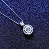 Platonic Halo Bliss Solitaire Moissanite Pendant and Studs