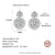 Platonic 3 ct Round Moissanite Drop Studs