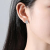 Platonic 1 ct Round Glamour Moissanite Stud Earrings