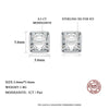 Platonic 1 ct Timeless Brilliance Asscher Cut Silver Moissanite Pendant and 1 ct Earrings with GRA Certificate; D VVS1