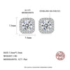 Platonic 1 ct Glimmer Square Moissanite Studs
