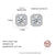 Platonic 1 ct Glimmer Square Moissanite Studs