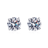 Platonic 0.4 - 4 ct Luminous Luxe Round Moissanite Stud Earrings