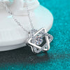 Platonic 0.5 CT Gra Certified Moissanite Pendant, 925 Sterling Silver With Free Chain D Vvs1