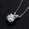 Platonic Sparkle Beyond Stardust Moissanite Pendant: Rose, White and Yellow Gold Charm