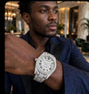 AUREVIAN Luxury Iced-Out Moissanite Automatic Watch – VVS1 D Color