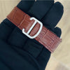 Aurevian Luxury Moissanite Automatic Watch – Iced-Out Diamond Case with Premium Brown Leather Strap