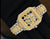 Aurevian Iced Out Two-Tone Skeleton Watch – VVS1 D-Color Moissanite Hip Hop Square Watch