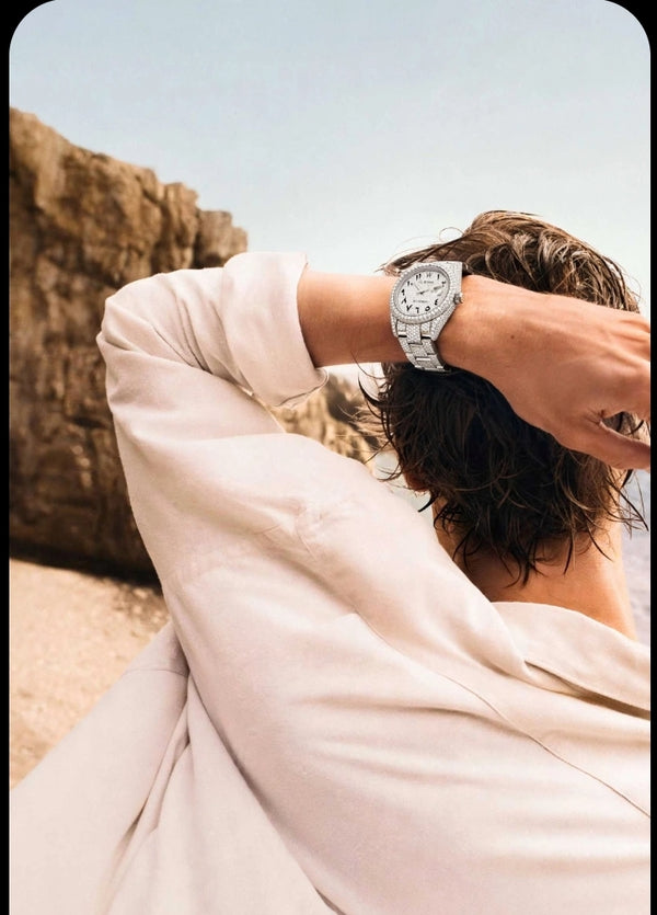 Aurevian Luxury Iced-Out Moissanite Automatic Watch – VVS1 D Color