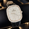 AUREVIAN Oval Pavé Diamond Watch — VVS1 D Color Moissanite | Black Crocodile Leather Strap | Luxury Edition