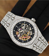Aurevian Luxury Iced-Out Moissanite Watch – Premium Hip Hop Timepiece