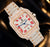 AUREVIAN Iced Out Automatic Watch – Rose Gold Diamond Luxury Watch Product
