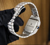 Aurevian Luxury Iced-Out Blue Dial Automatic Watch | VVS1 D Color Moissanite | Rose Gold Finish